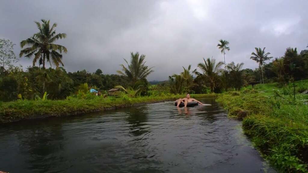 Enjoying the scenery at Babahan Crystal Water