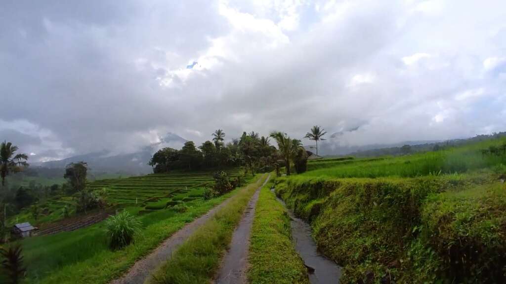 Walking towards Babahan Crystal Water Tubing in North Bali