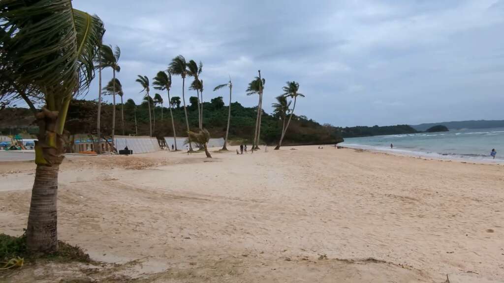 Windy weather in Boracay