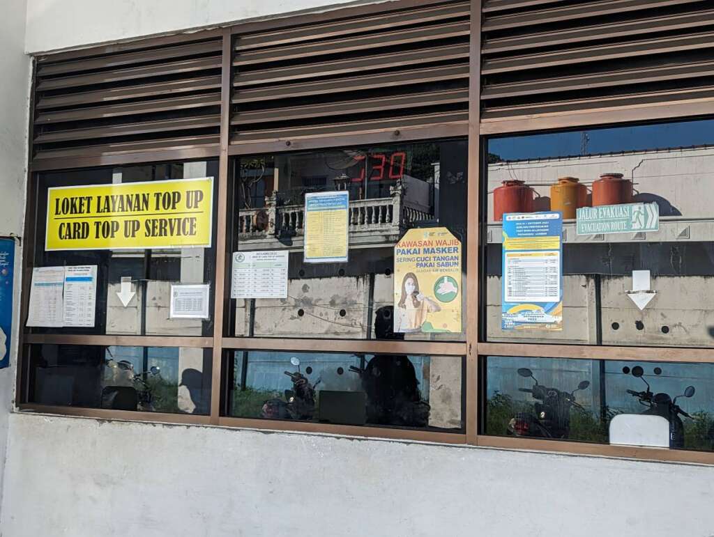 Ticket counter padangbai. The ferry  prices from Bali to Lombok are cheap 