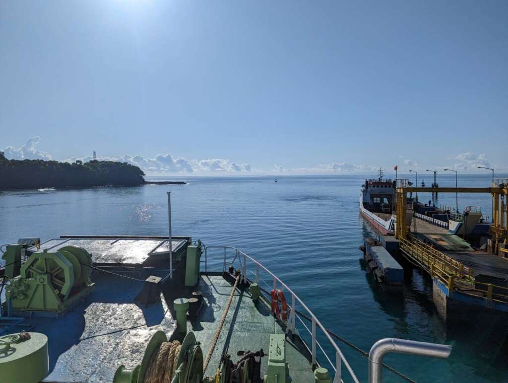 Great views from the ferry from Bali to Lombok